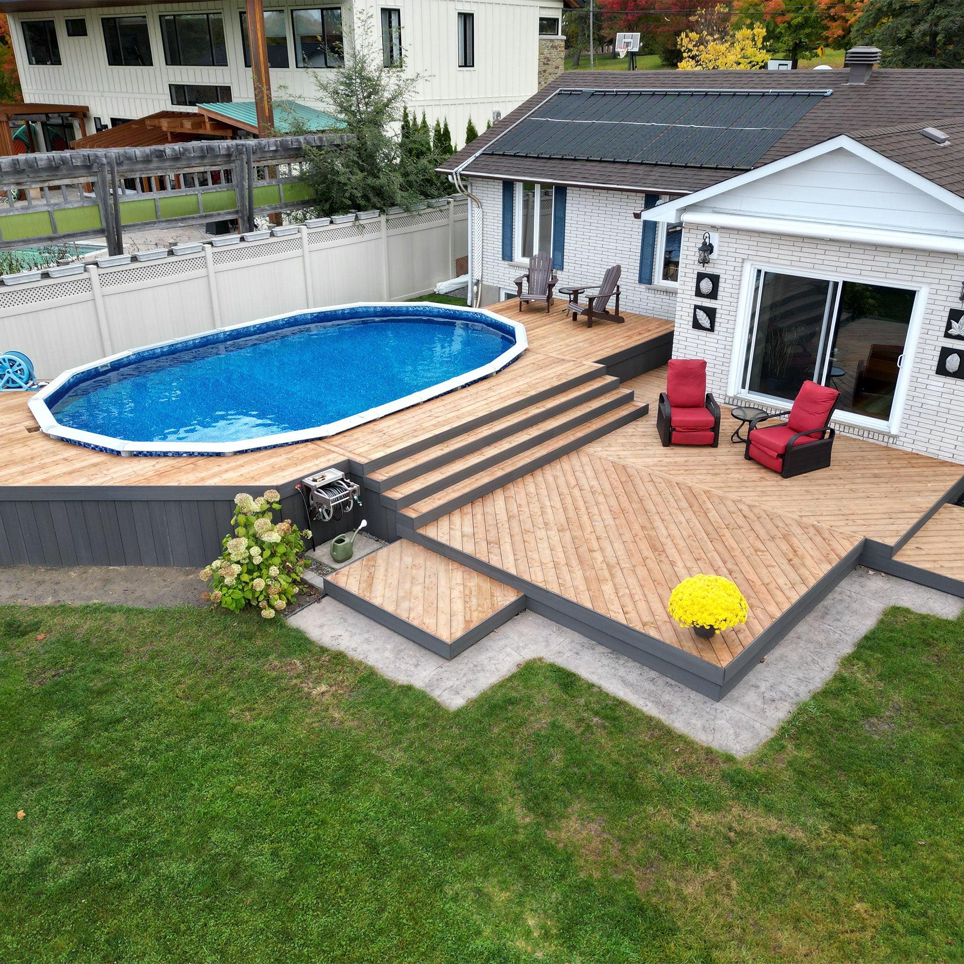 Pressure Treated + Composite Deck in Manotick