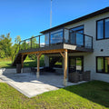 Aluminum Railing with Glass Panels - Deckify