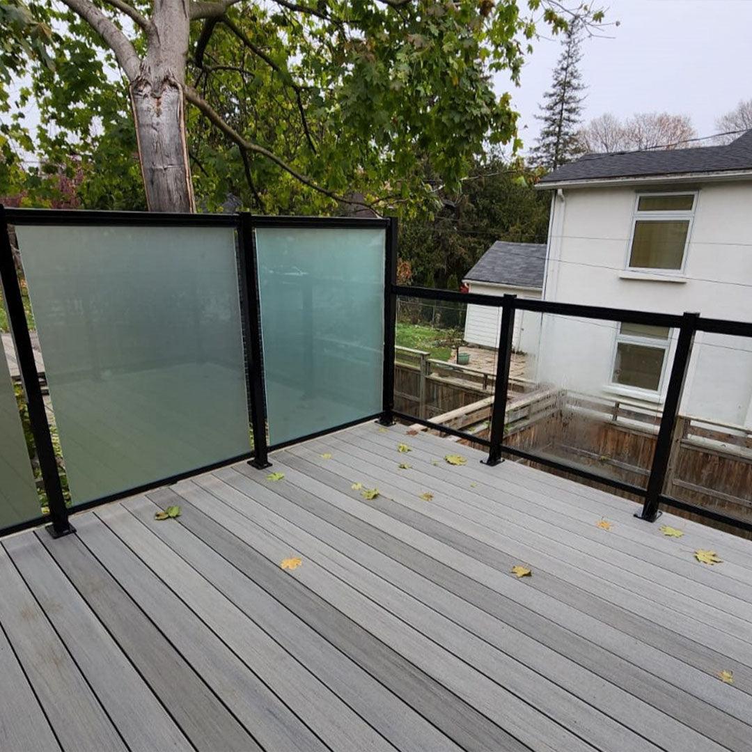 Aluminum Railing with Glass Panels - Deckify