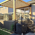 Aluminum Railing with Glass Panels - Deckify